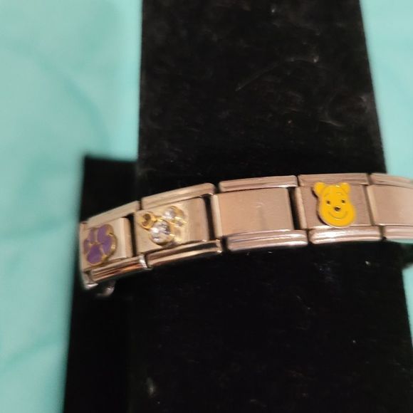 DISNEY-DISNEY-DISNEY Italian Charm Bracelet-DISNEY MARKED Charms - Picture 5 of 9